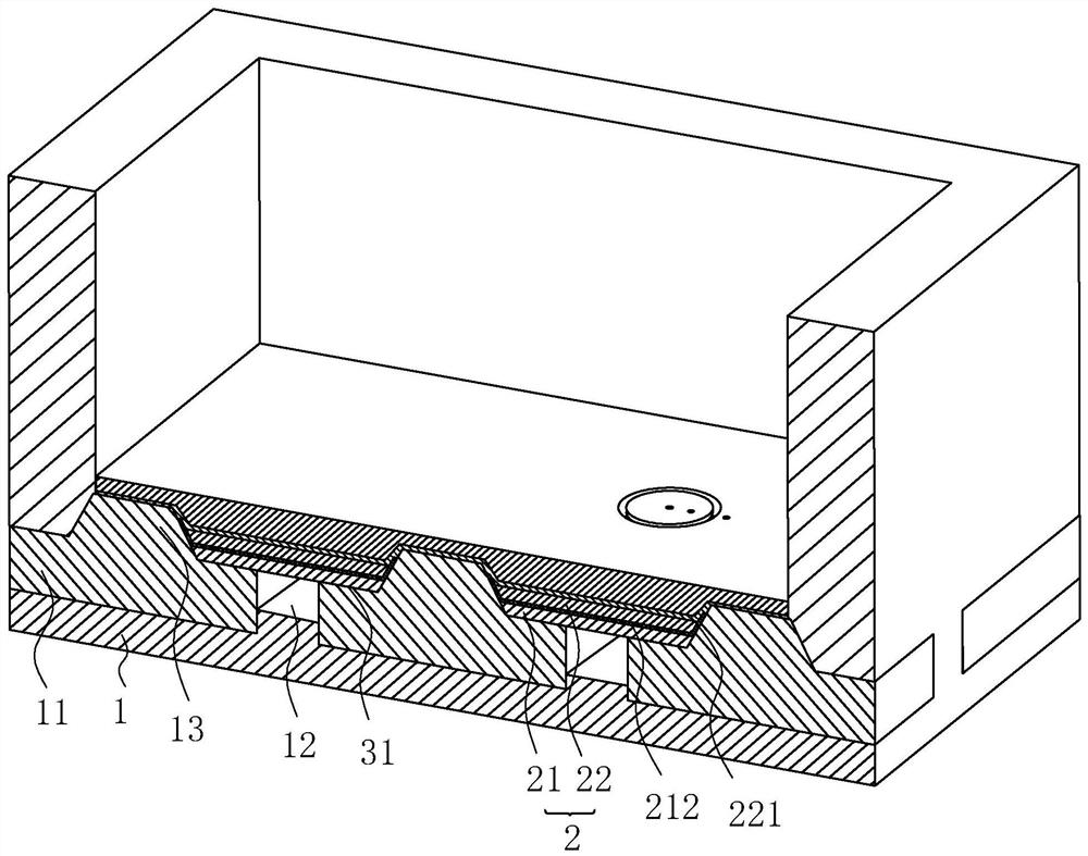 Basement bottom plate waterproof structure and construction process thereof