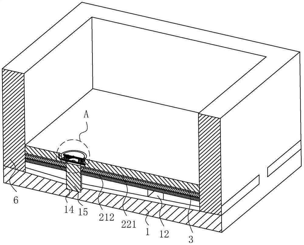 Basement bottom plate waterproof structure and construction process thereof