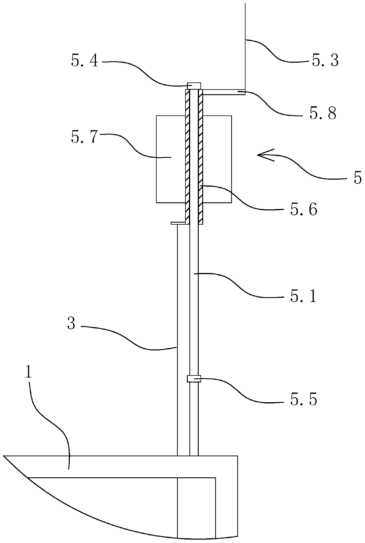 Sinking type cuttlefish egg attaching device