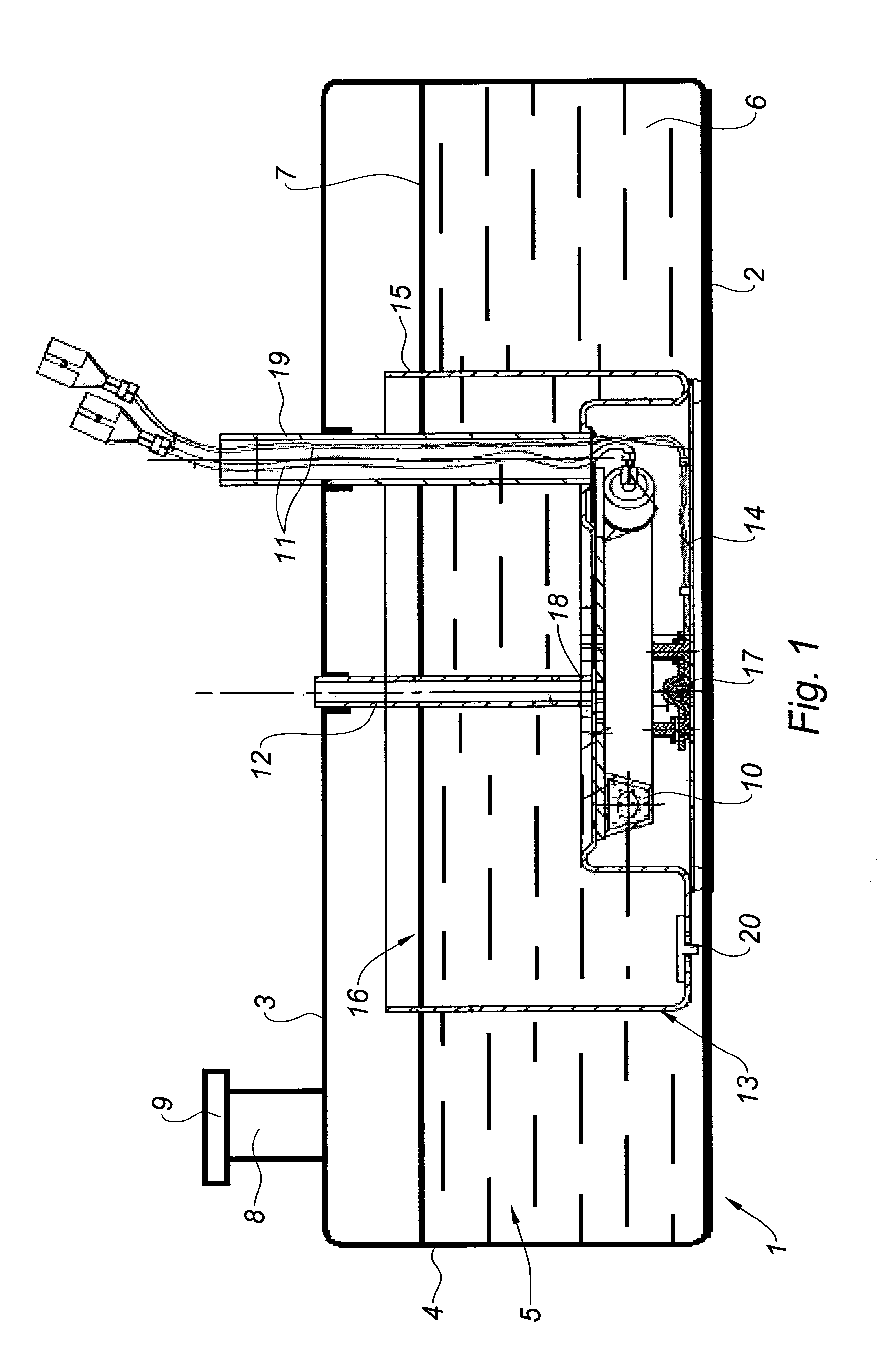 Fluid reservoir having a heating reserve bowl