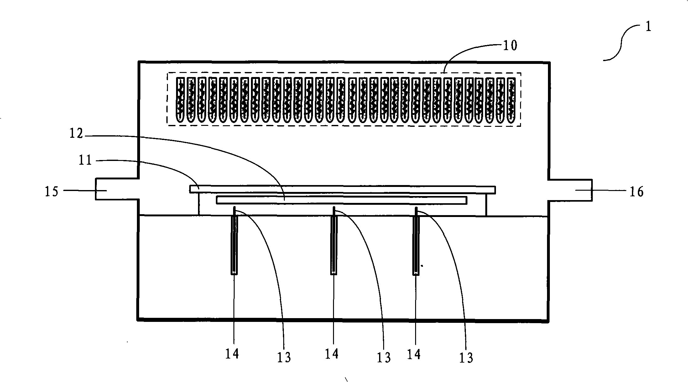 Method for avoiding rapid heat-treatment from oxygen gas pollution