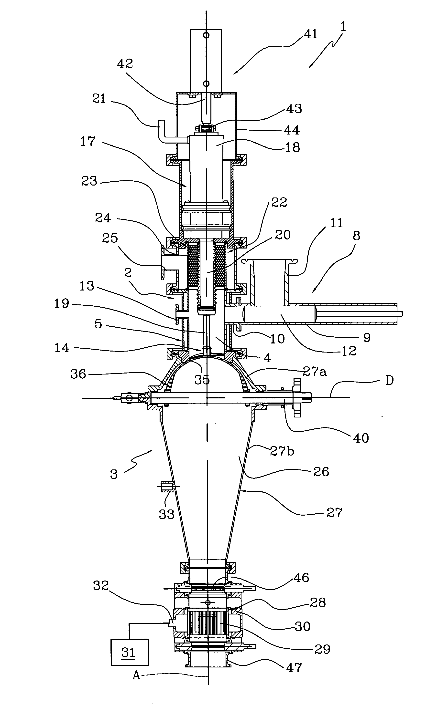 Granulation device