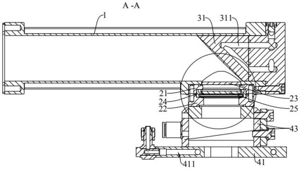 Inner hole cladding laser head