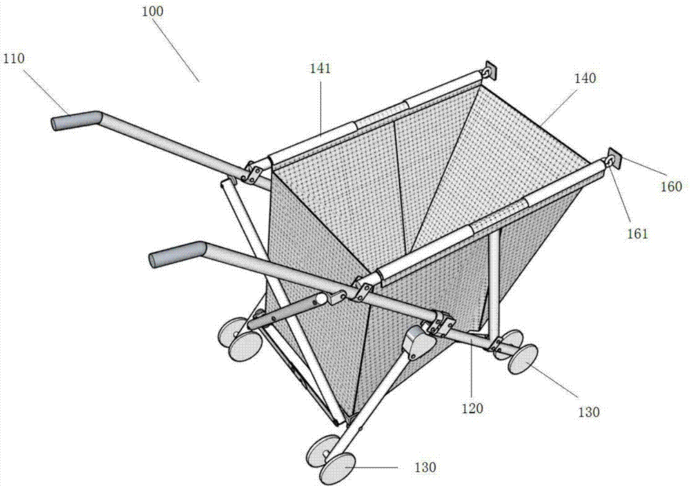 Folding building garbage collecting device and collecting method thereof