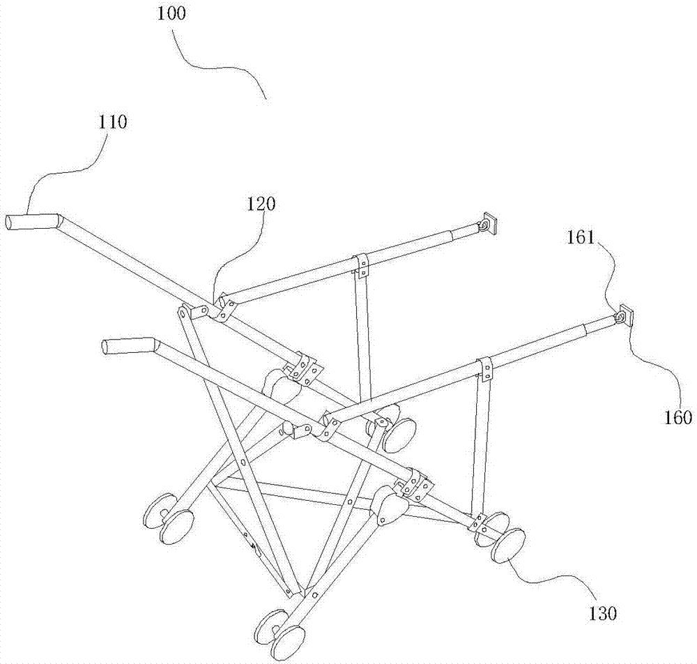 Folding building garbage collecting device and collecting method thereof