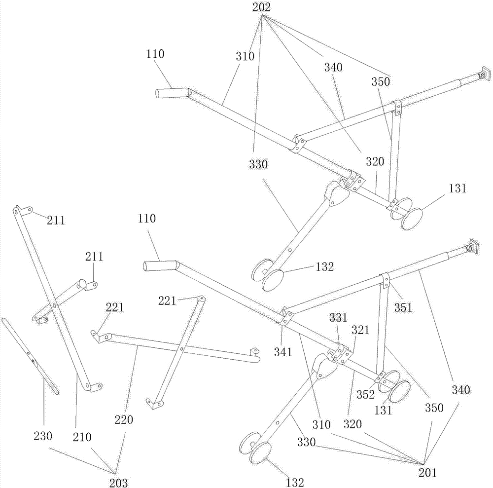 Folding building garbage collecting device and collecting method thereof