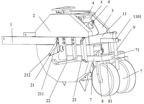 Adjustable hanging cup type transplanting device