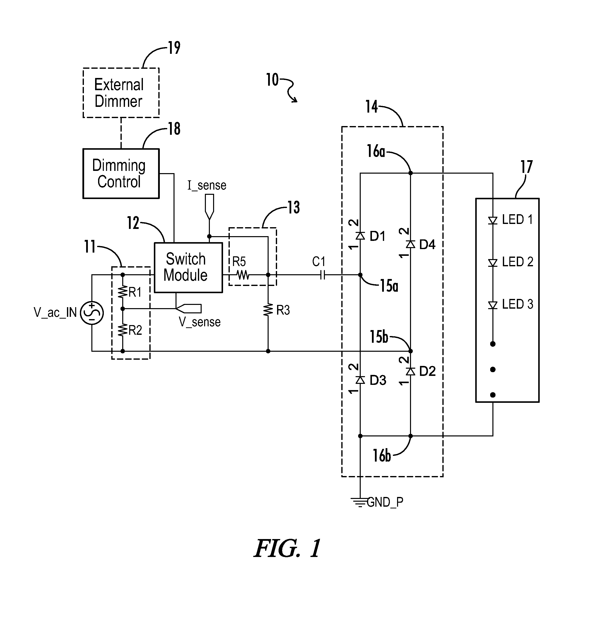 LED driver with inherent current limiting and soft startup capability