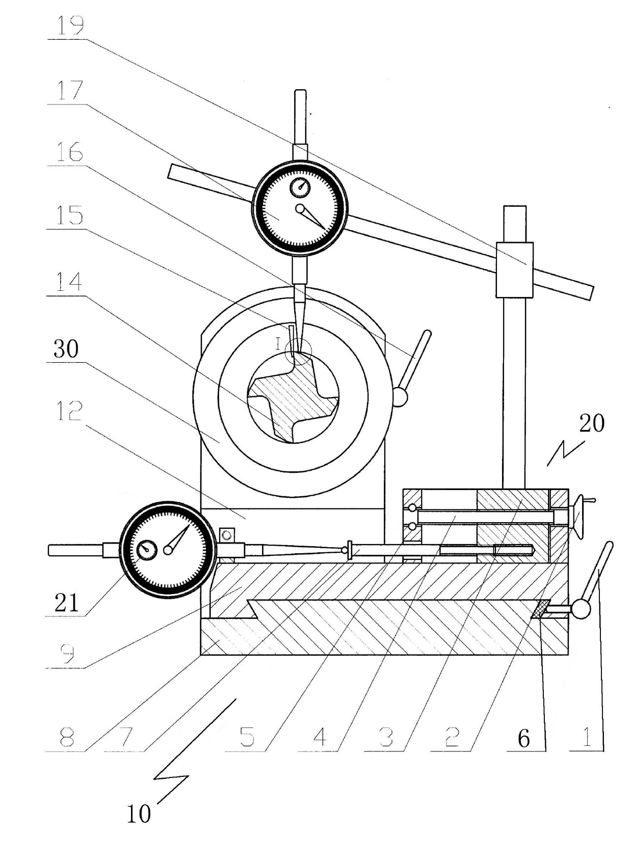 Cutting tool angle measuring instrument