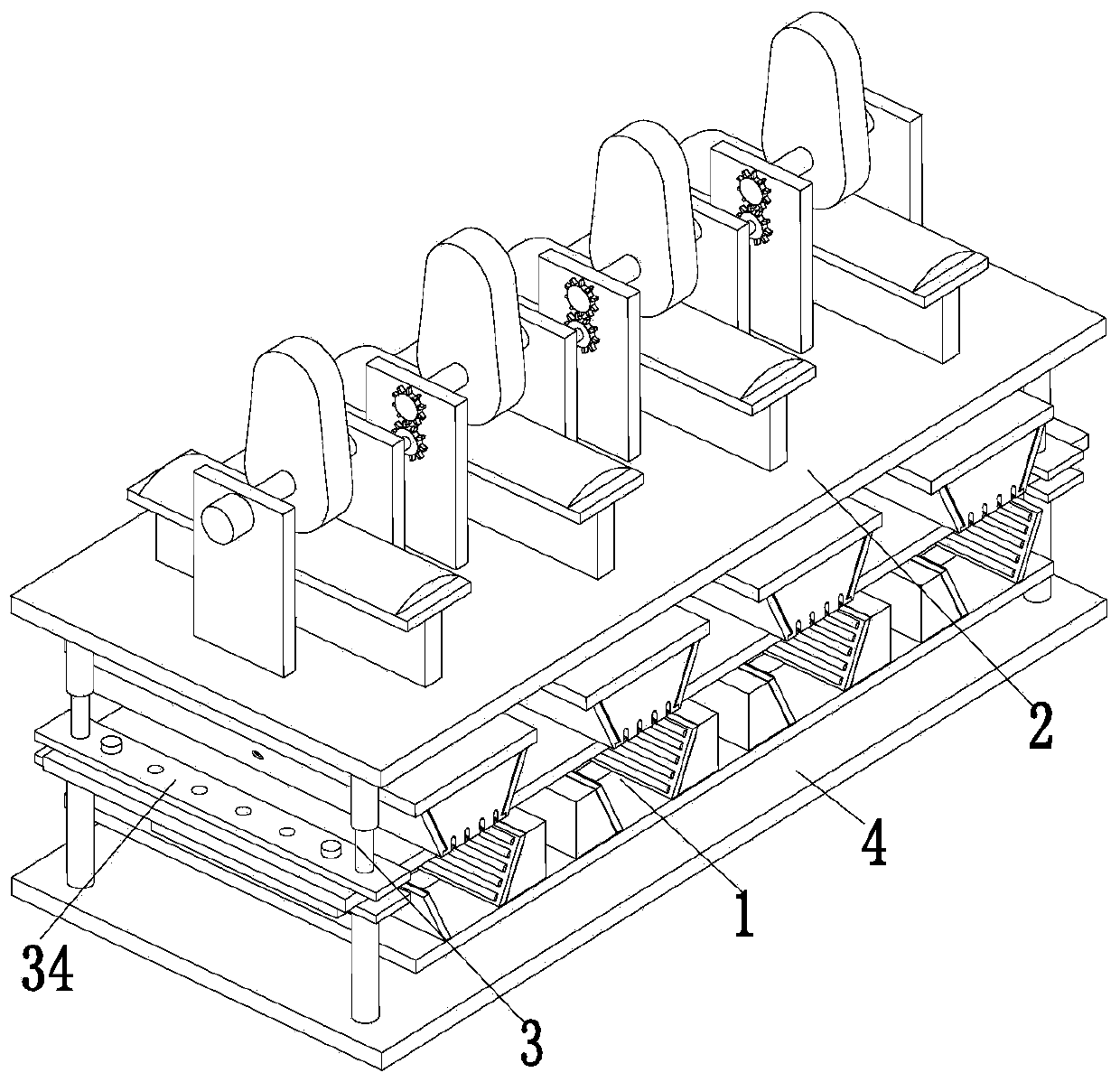 Machining machine for environmental-protection sand preventing and dust suppressing net