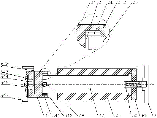 Axis locating device for split type cylindrical carving machine