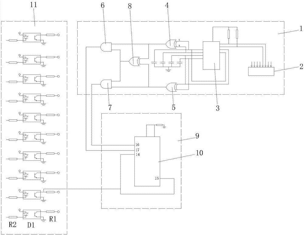 Contact parameter detection circuit