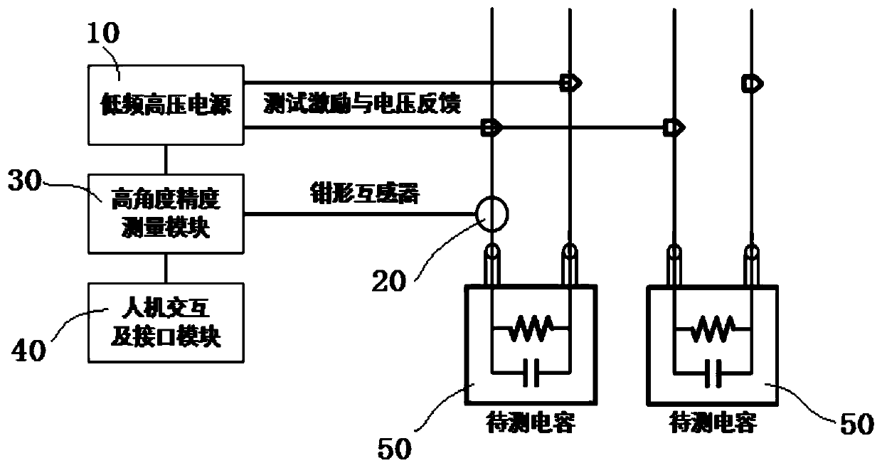 Device for measuring electric capacity and parallel resistance of single capacitor