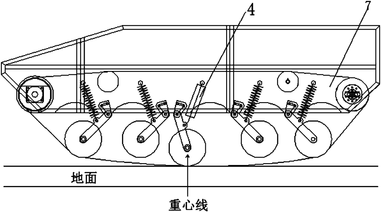 Steering auxiliary device for reducing caterpillar band steering resistance