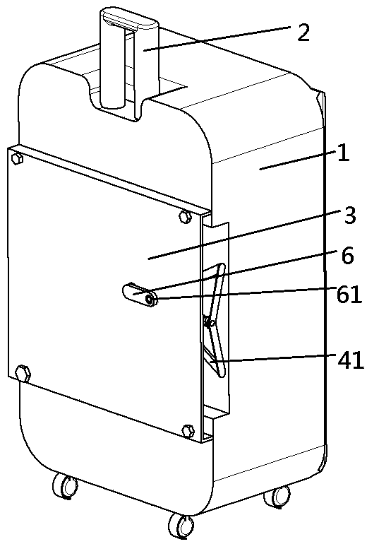 Luggage box convenient for hanging clothes