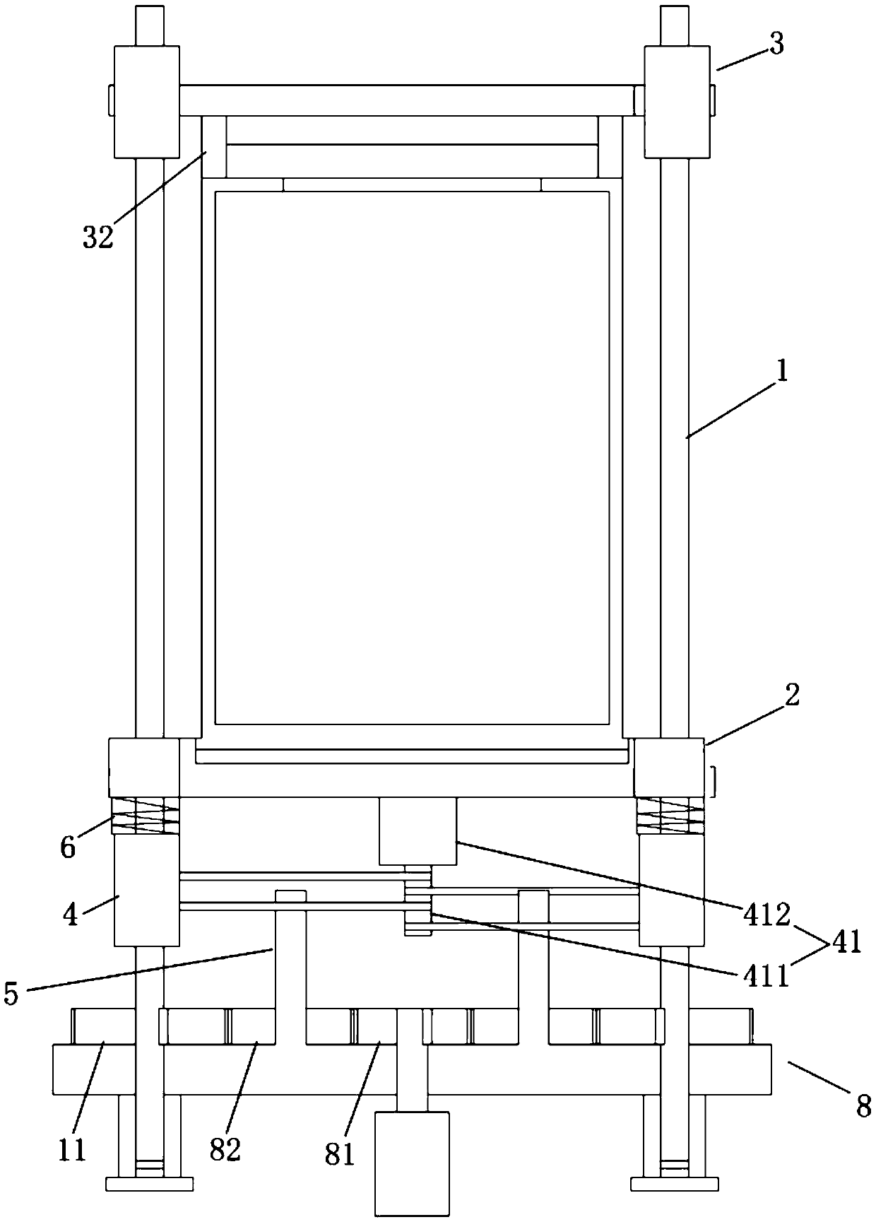 Lifting device for elevator car