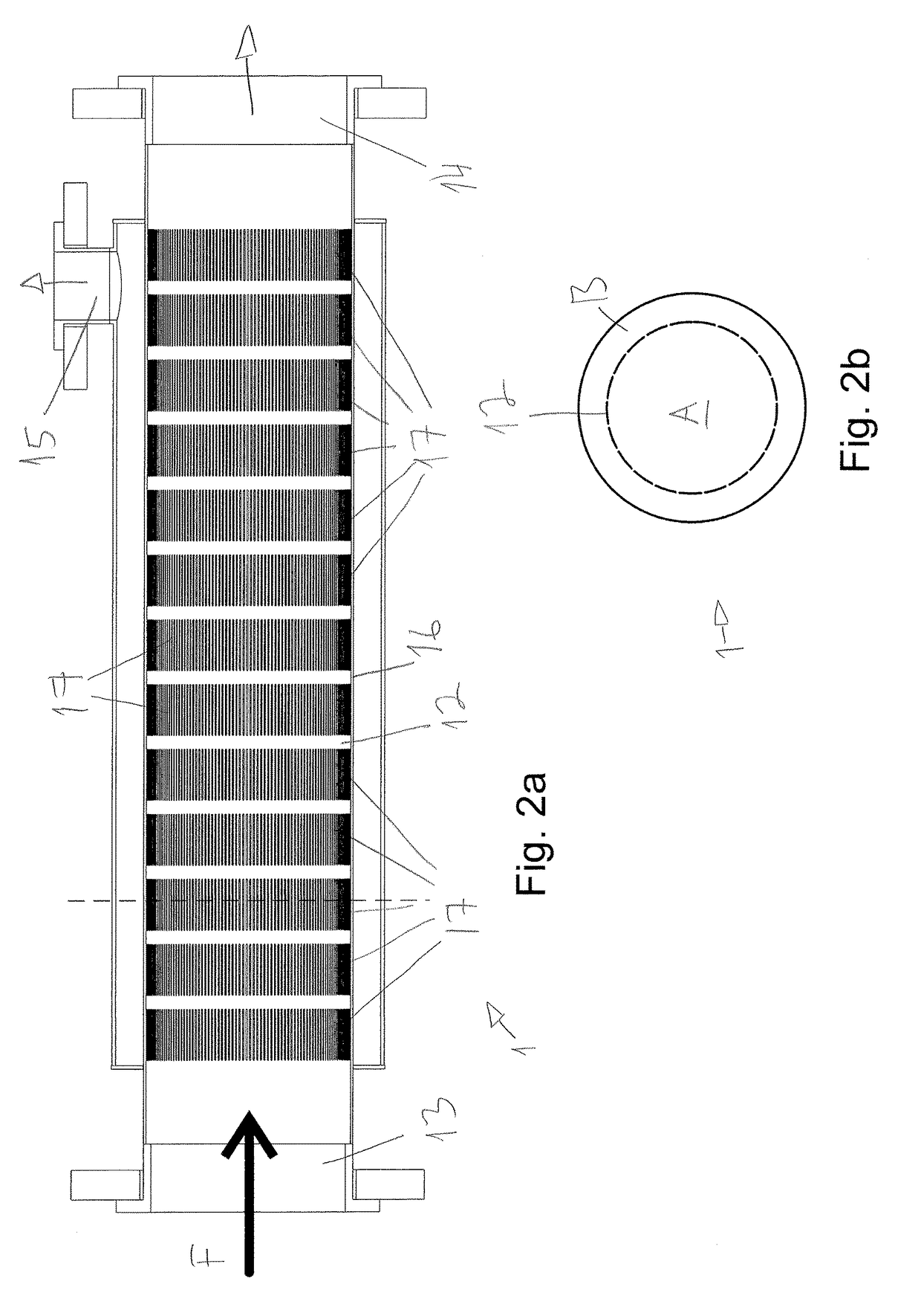 Filter and filtering arrangement