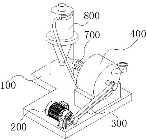 Lithium iron phosphate battery crushing device and crushing method