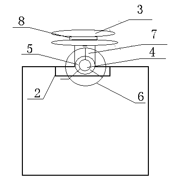 Adjusting device for feeding frame of bridge plate flatting machine