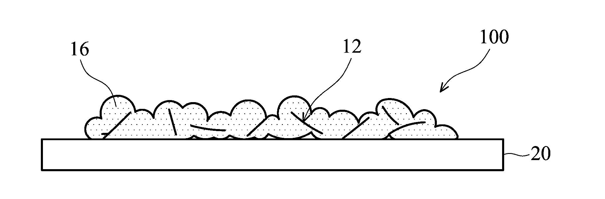 Electrically conductive composition and fabrication method thereof