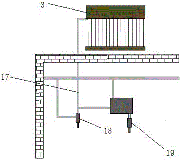 Cold water backflow recycling system of solar water heater