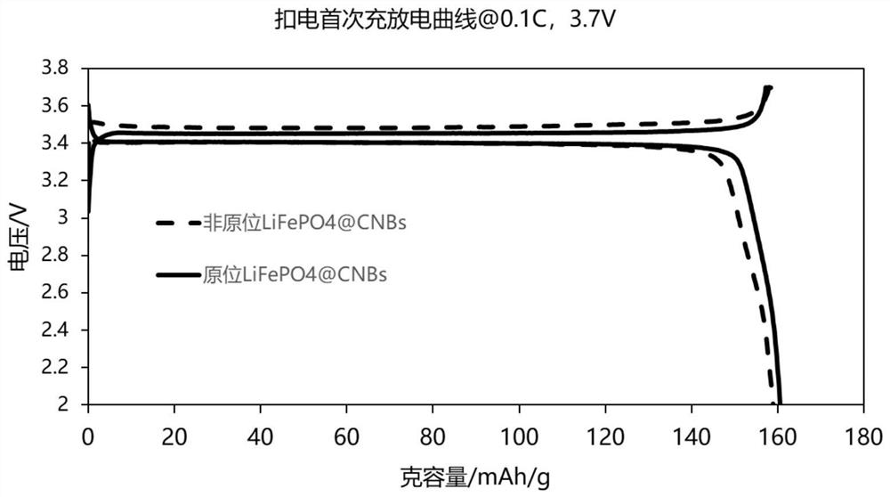 Lithium iron phosphate/carbon nanobelt composite material, preparation method and lithium ion battery