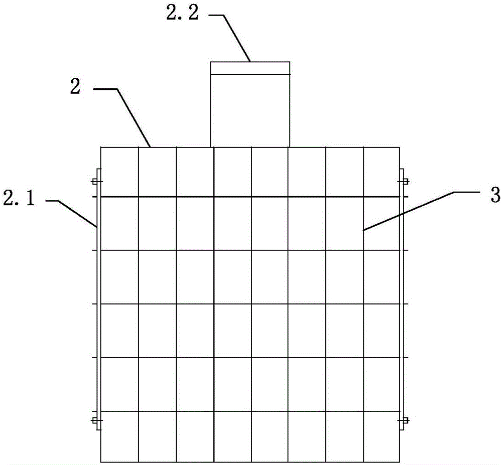 Array type meat cutting and skewering device