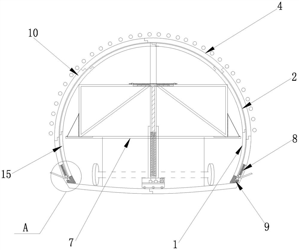 Construction support system and construction method for tunnel water burst