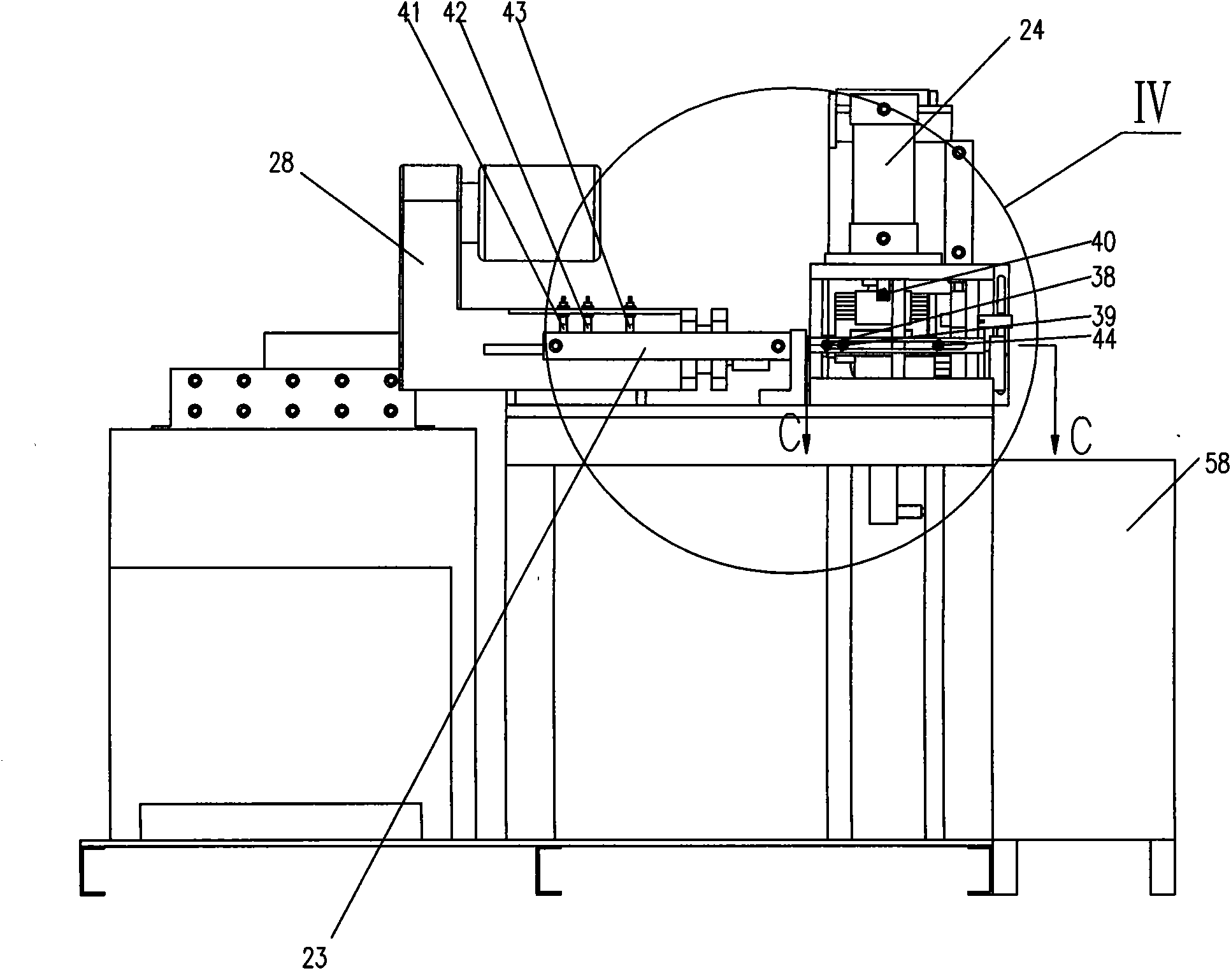 Automatic processing equipment for axle hole