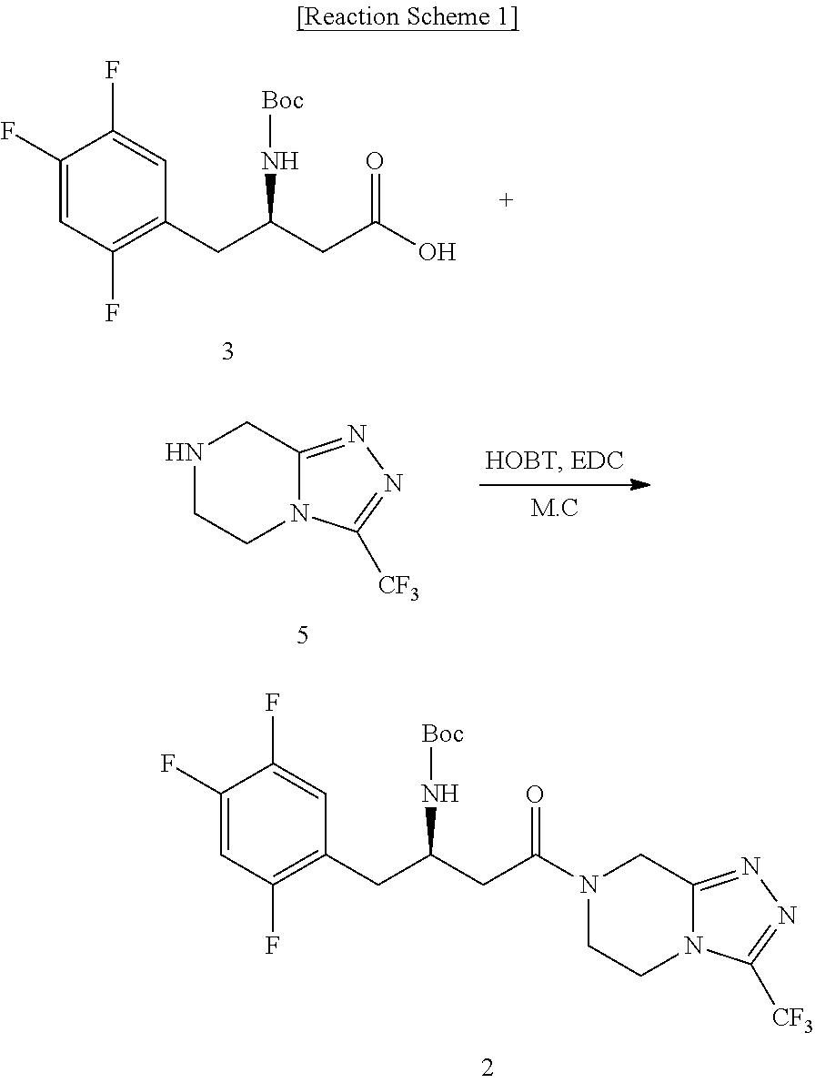 Preparation method of intermediate of sitagliptin