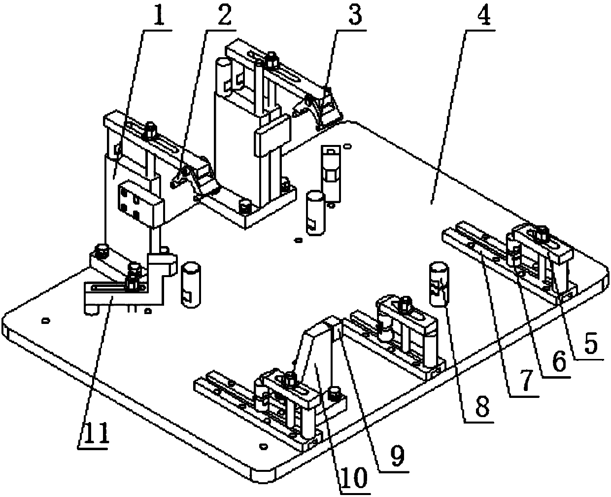 Special hole boring mounting equipment with function of preventing hole machining deformation