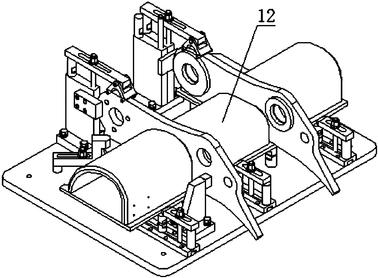 Special hole boring mounting equipment with function of preventing hole machining deformation