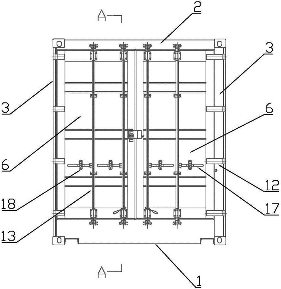 40-foot container side opening door