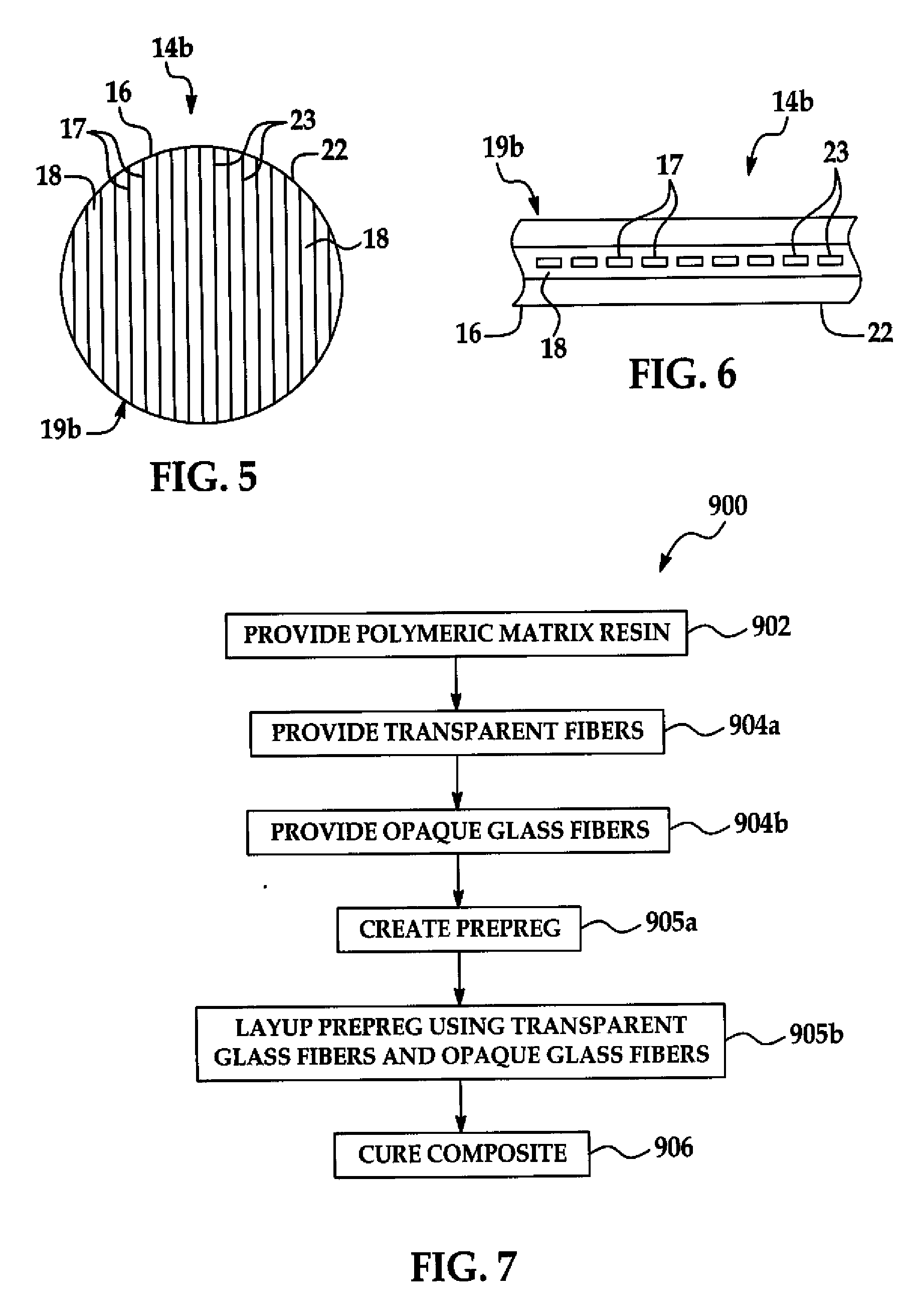 Opaque fiber reinforcement of composites