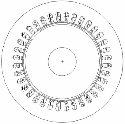 Method for controlling non-radial displacement transducer of multi-phase and single-winding bearingless motor