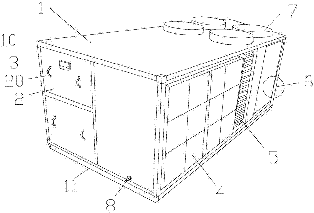 Integrated clean air conditioning dust-free air conditioner