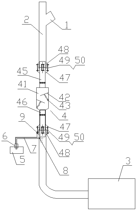 Construction waste vertical transportation system for super high-rise buildings