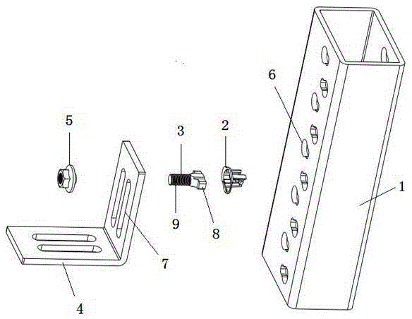 Fit component mechanism of latch, bolt and steel structure