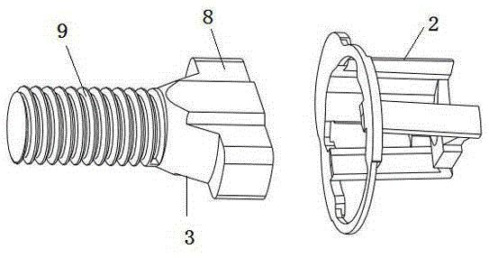 Fit component mechanism of latch, bolt and steel structure