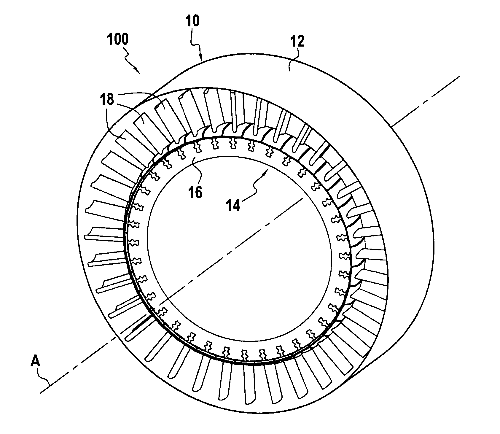 Airfoil and platform assembly for supersonic flow