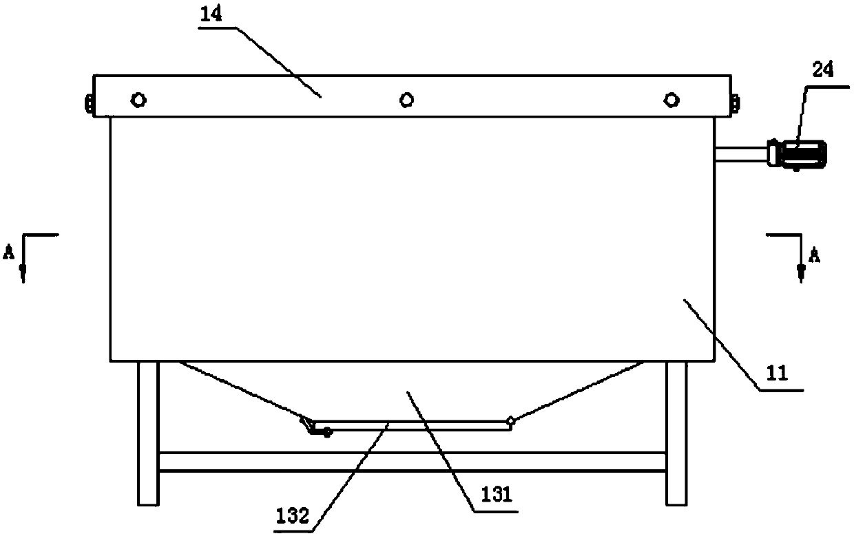 Pipeline sand blasting box facilitating sand collection