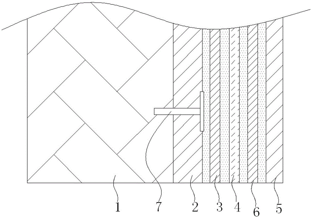 External wall thermal insulation system and construction process