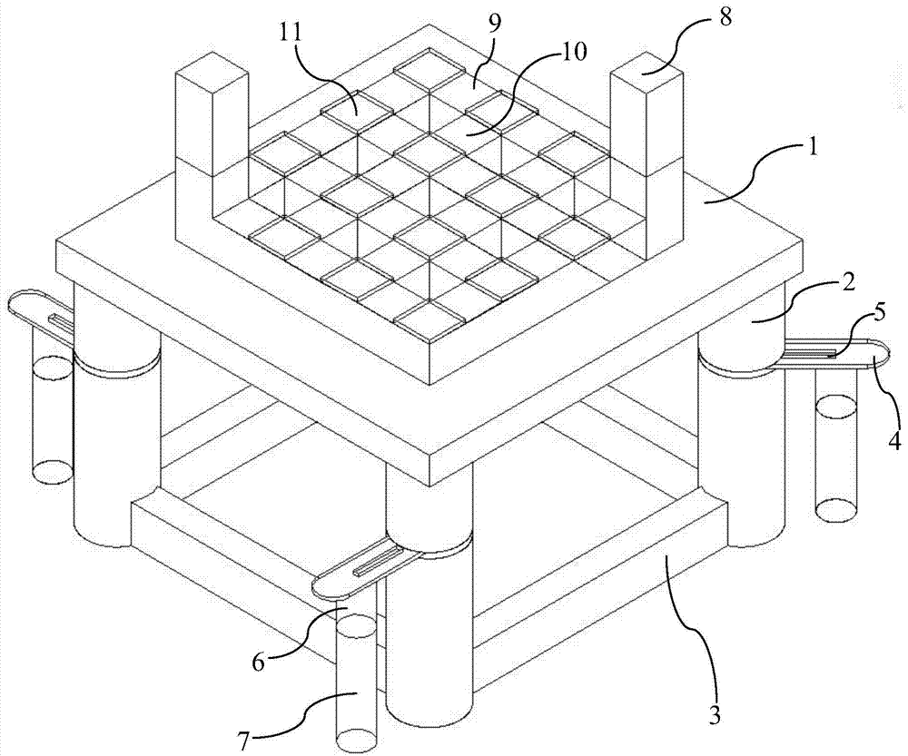 Six-degree-freedom entire movement restrained system of floating platform