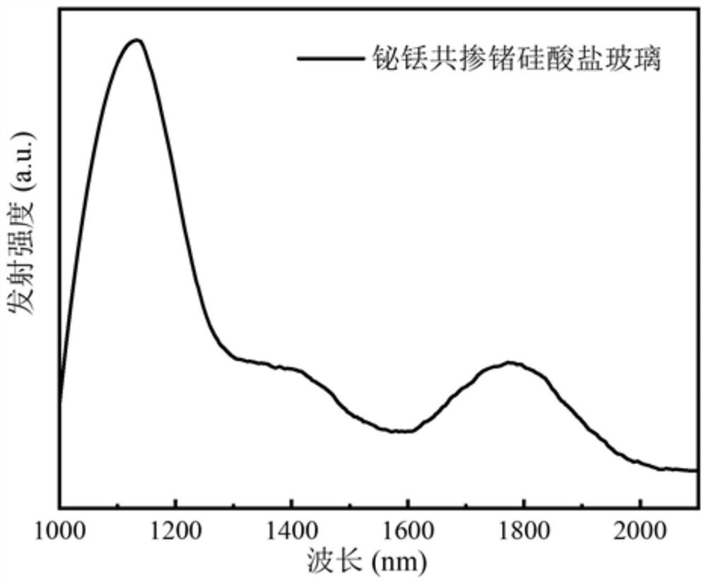 Bismuth-thulium co-doped gain glass with efficient broadband and preparation method of bismuth-thulium co-doped gain glass