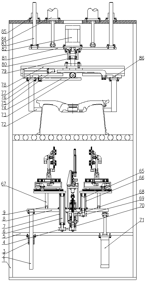 Device for cleaning vehicle wheel burrs away