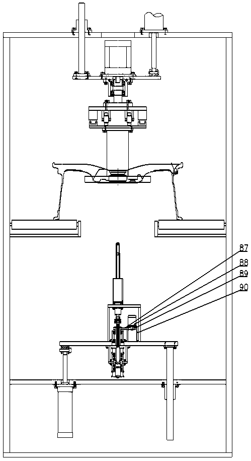 Device for cleaning vehicle wheel burrs away