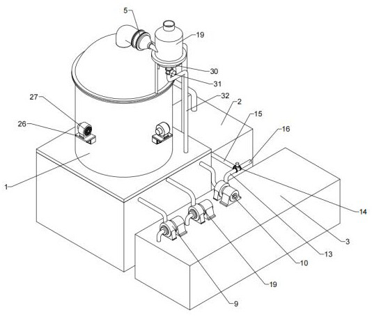 Cooling water circulation system of calcining coke cooler