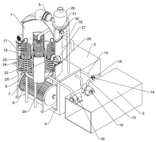 Cooling water circulation system of calcining coke cooler