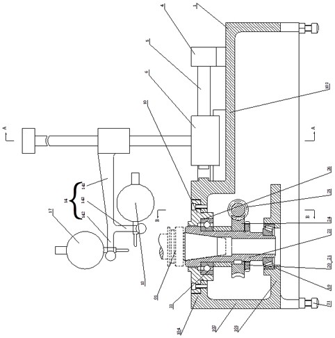 Convenient-to-use mechanical tool measuring instrument for measuring tool holder and tool tip