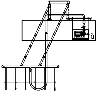 Sludge river channel water taking pipeline installation method